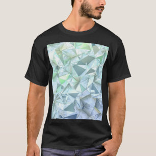 T-shirt Triangle cristal 3D, rendu illustratif.