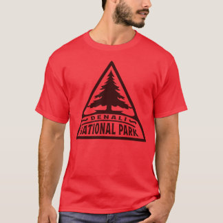 T-shirt Triangle de l'arbre du parc national de Denali Bro