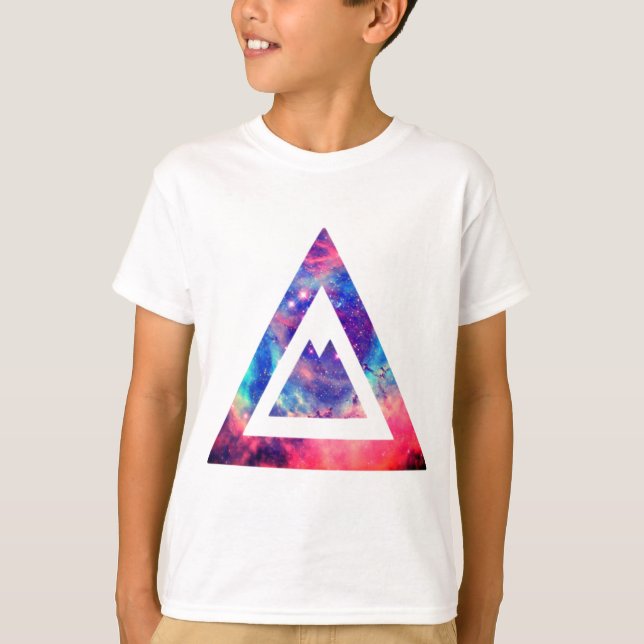 T-shirt Triangle de l'espace Hipster (Devant)