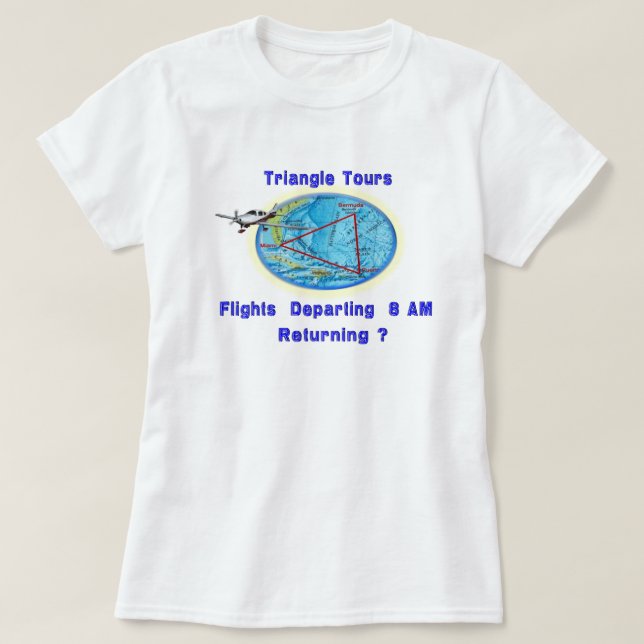 T-shirt Triangle des Bermudes (Design devant)