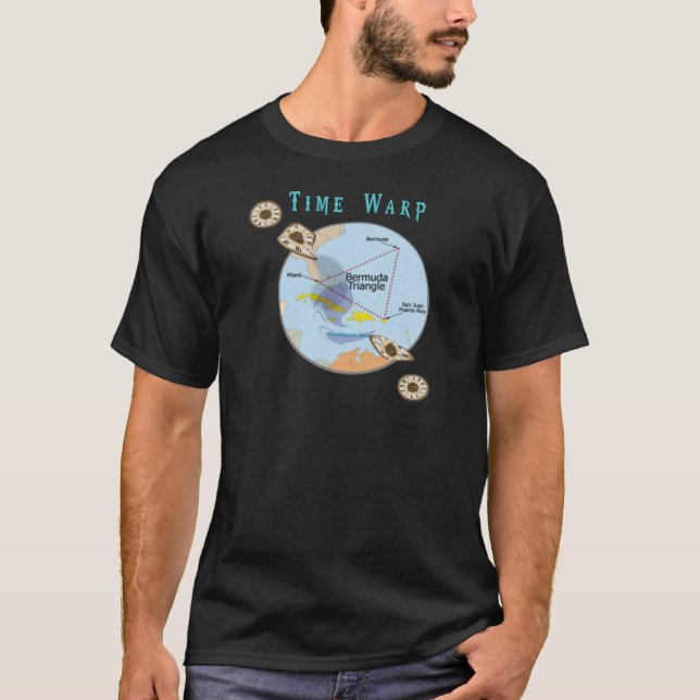 T-shirt Triangle des Bermudes (Devant)