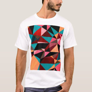 T-shirt Triangle géométrique coloré Abstrait