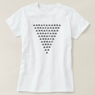T-shirt triangle inversé abracadabra