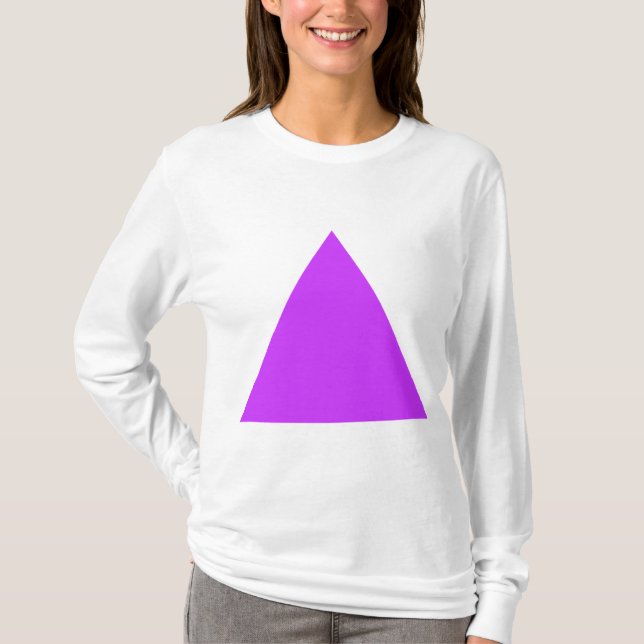 T-shirt Triangle - Neon Purple (Devant)