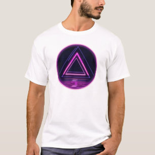 T-Shirt Triangle Néon Rétro 80s