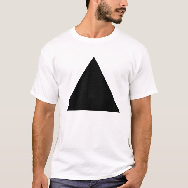 T-shirt Triangle - noir (Devant)