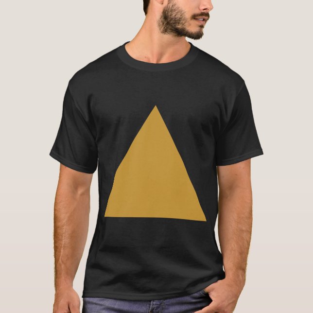 T-shirt Triangle - Or (Devant)