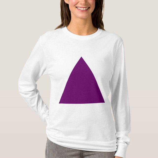 T-shirt Triangle - Plum (Devant)