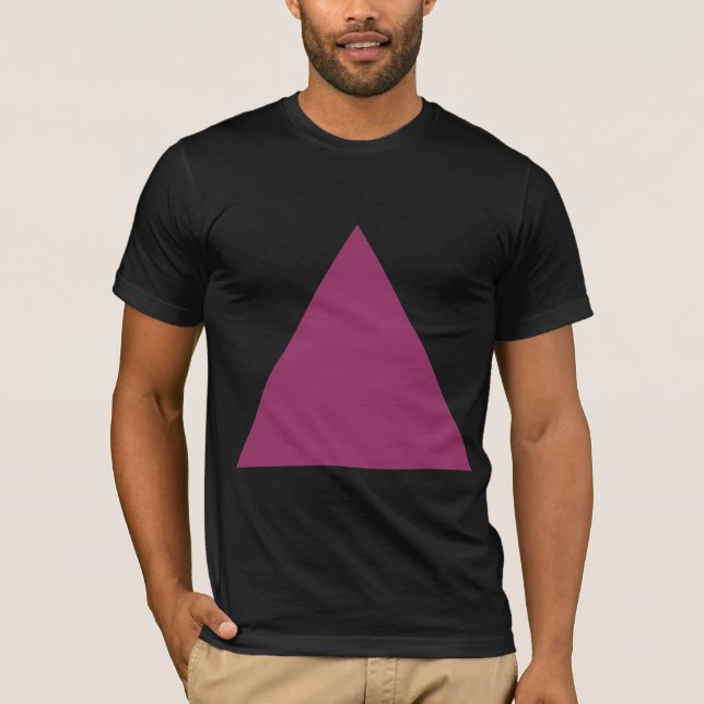 T-shirt Triangle - Plum (Devant)