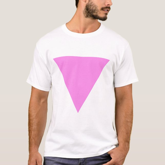 T-shirt Triangle rose (Devant)
