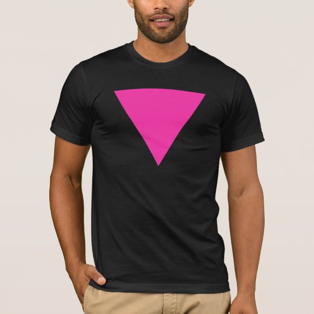 T-shirt triangle rose (Devant)