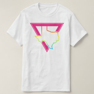 T-shirt triangle rose texas