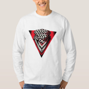 T-shirt Triangle rouge inversé keffiyeh