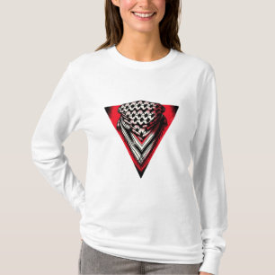 T-shirt Triangle rouge inversé keffiyeh