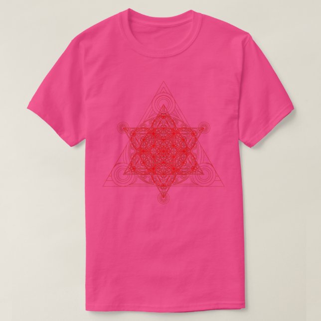T-shirt Triangle Superpyramide Rouge (Design devant)