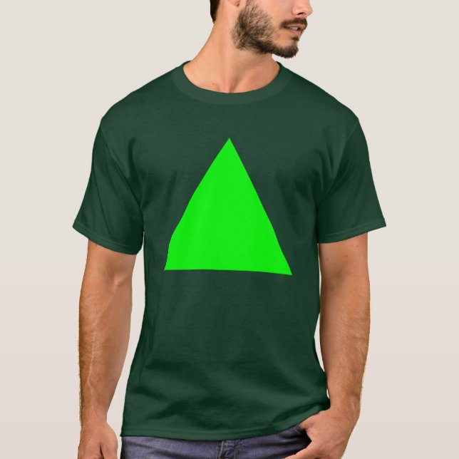 T-shirt Triangle - Vert (Devant)