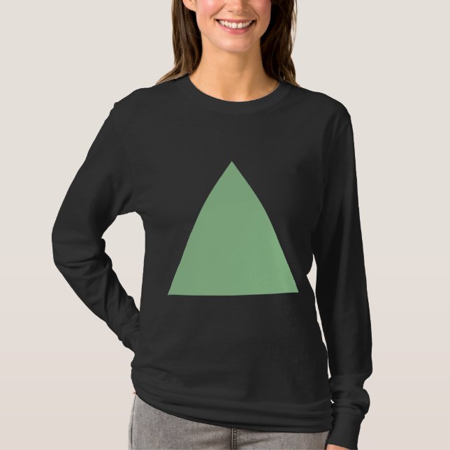 T-shirt Triangle - Vert dégradé (Devant)