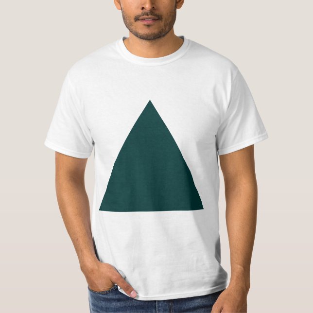 T-shirt Triangle - Vert foncé (Devant)