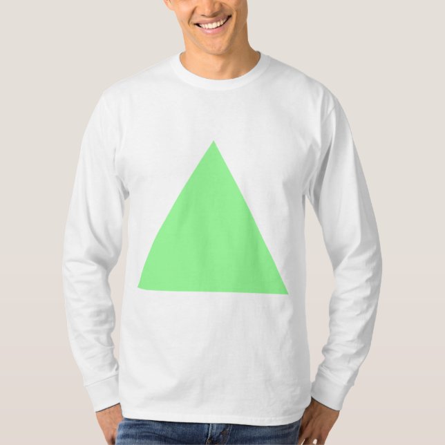 T-shirt Triangle - Vert menthe (Devant)