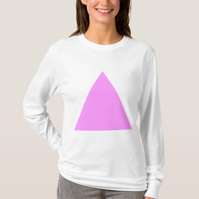 T-shirt Triangle - Violet clair (Devant)