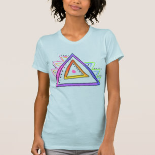 T-shirt Triangles Abstrait Wearable Art