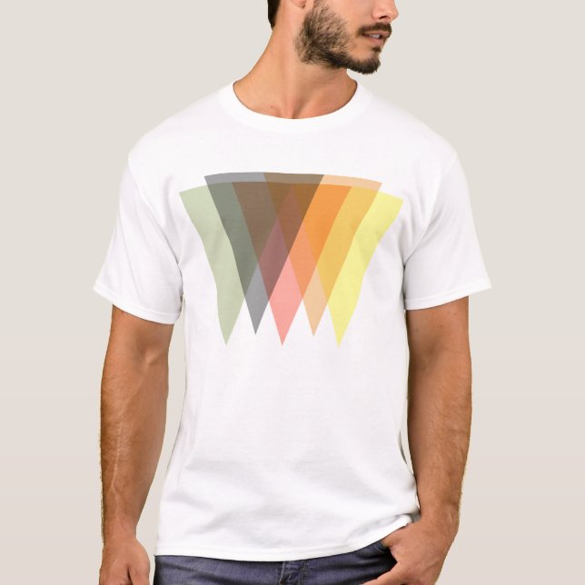 T-shirt triangles inversées assorties (Devant)