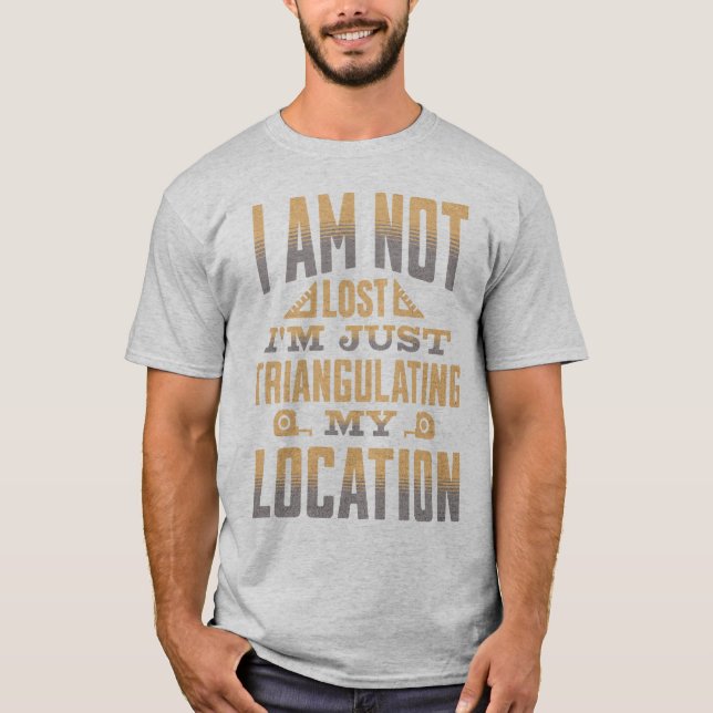 T-shirt Triangulant Mon Endroit Drôle Surveyor (Devant)