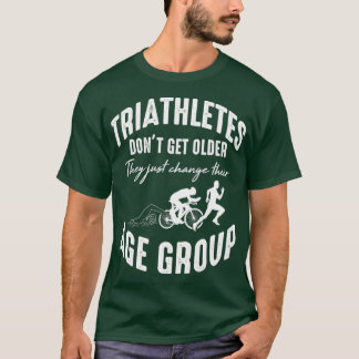 T-shirt Triathlète Trithlon Swim Course à vélo Athlétisme 
