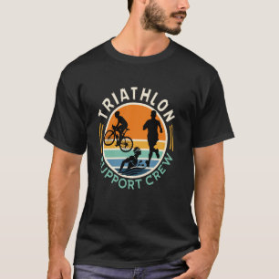 T-shirt Triathlètes TRIATHLON SOUTIEN ÉQUIPAGE Drôle Triat