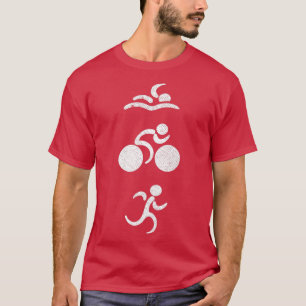 T-shirt Triathlon Courir Natation Cyclisme