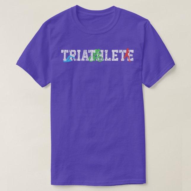 T-shirt Triathlon Courir Natation Vélo 2 (Design devant)