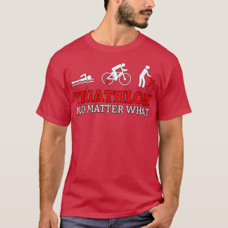 T-shirt Triathlon course de vélo de natation 79