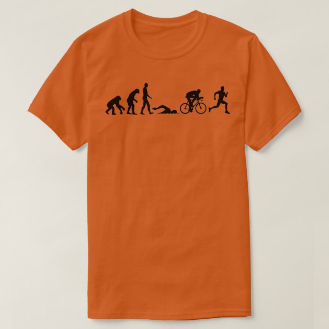 T-shirt Triathlon de l'évolution 5 (Design devant)