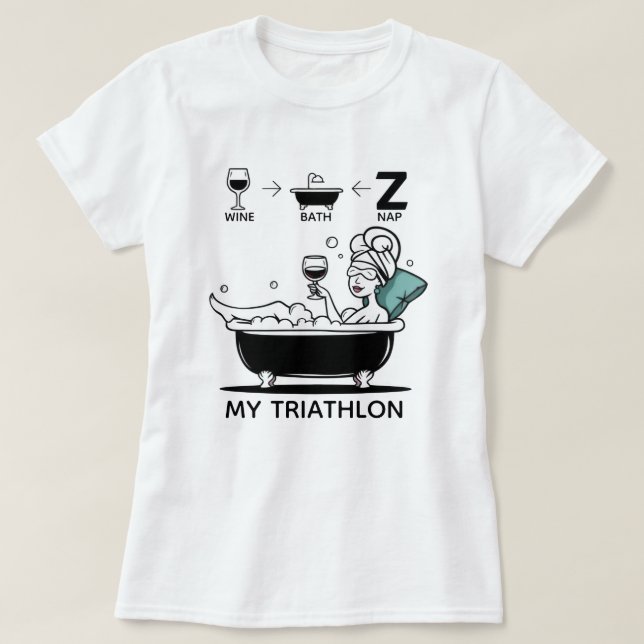 T-shirt Triathlon féminin (Design devant)