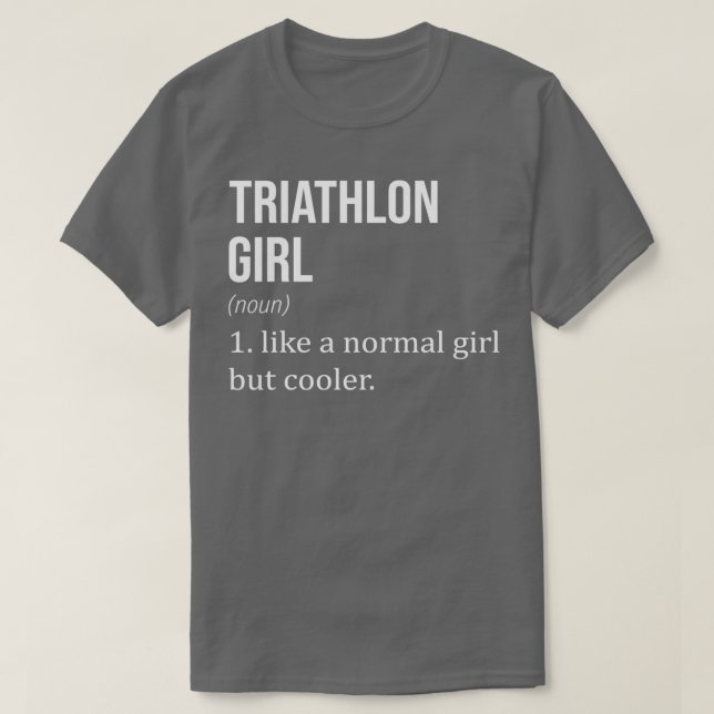 T-shirt TRIATHLON Fille Comme Une Fille Normale Mais Glaci (Design devant)