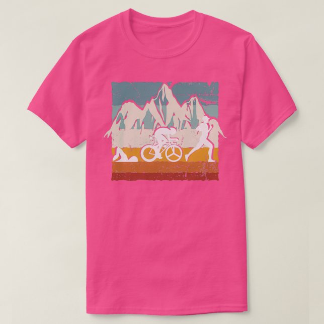 T-shirt Triathlon magnifique nature (Design devant)