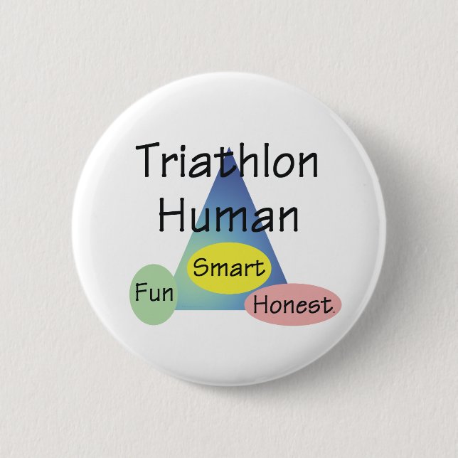 T-SHIRT Triathlon-Mensch Button (Vorderseite)