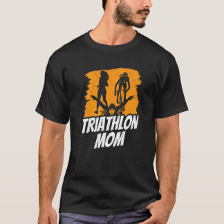 T-shirt Triathlon Mom Triathlete Triathlons Sports Mother