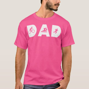 T-shirt Triathlon Papa Père Endurance Triathlet Concours