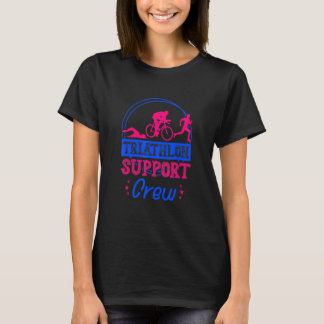 T-shirt Triathlon Support Crew Running Cycling Swimming Tr