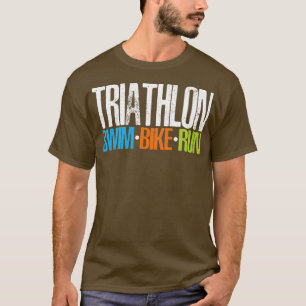 T-shirt Triathlon Swim Bike Run 21
