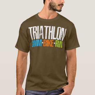T-shirt Triathlon Swim Bike Run 21