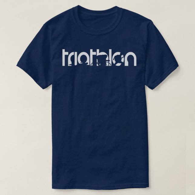 T-shirt Triathlon Swim Bike Run 74 (Design devant)