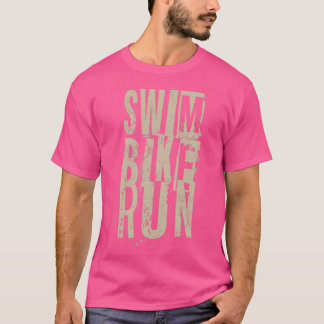 T-shirt Triathlon Swim Bike Run Triathlète 3