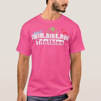 T-shirt Triathlon Swim Bike Run Triathlète 90