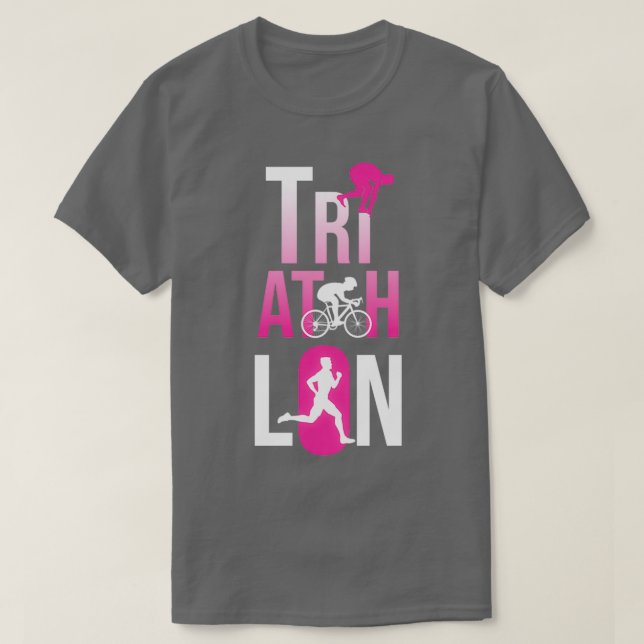 T-shirt Triathlon triathlon cadeau sportif 4 (Design devant)