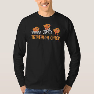 T-shirt Triathlon Triathlon Triathlon de course de poussin