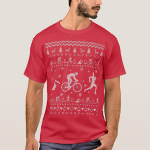 T-shirt Triathlon Vilain Cadeaux De Noël Pour Femmes M