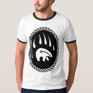 T-shirt Tribal Bear Art Womens Jersey Bear Claw Shirts