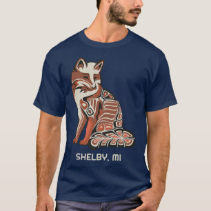 T-shirt Tribal Rouge De Shelby Amérindien